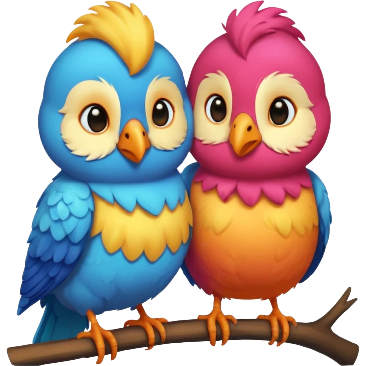 cute love birds emoji