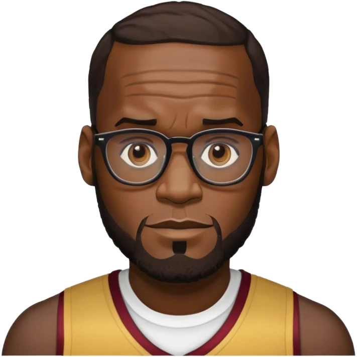 lebron with glasses emoji