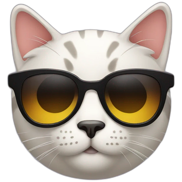 Cat with sunglasses emoji