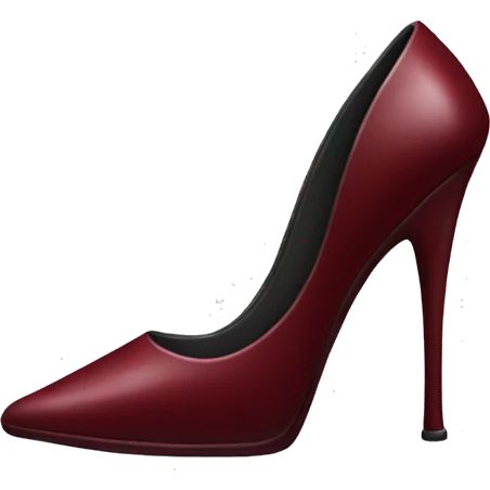 Dark red stiletto  emoji