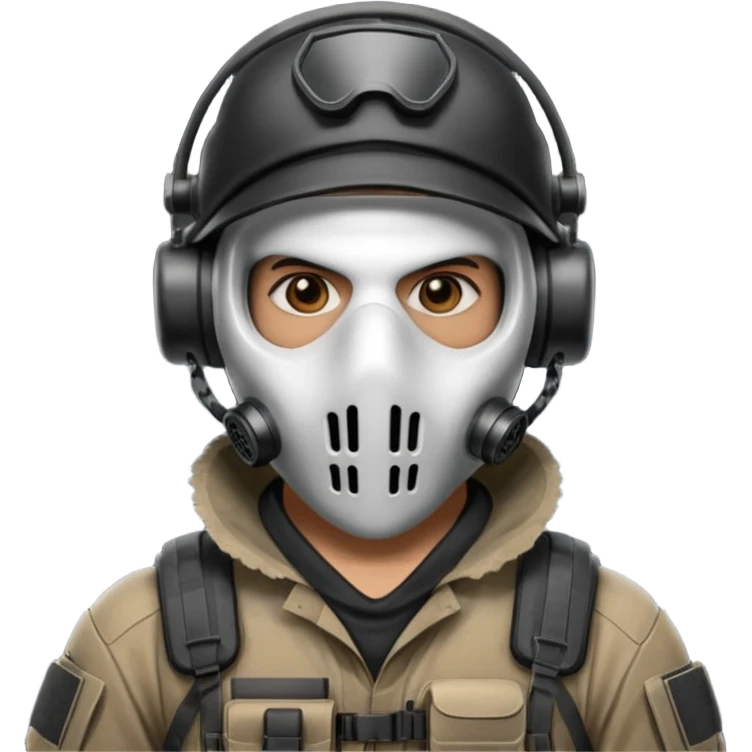 ghost operator from cod saying Anybody wants to play dmz  emoji