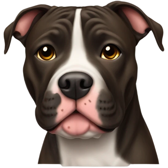 American pitbull terrier dark brindle emoji