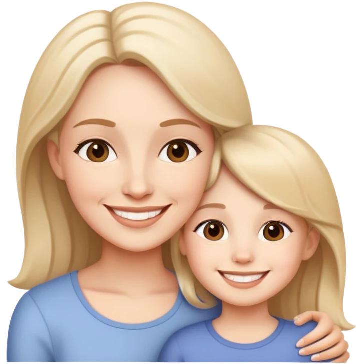 Mother and daughter  emoji