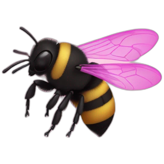 Pink Bumblebee emoji