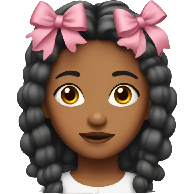 girl with bows in hair emoji