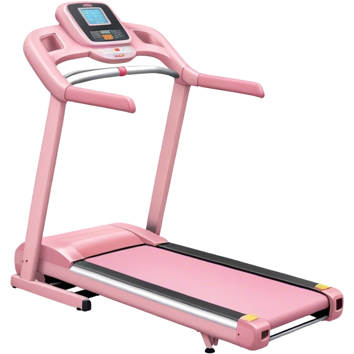 Pastel pink treadmill emoji