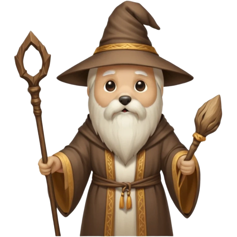 Dog wizard emoji