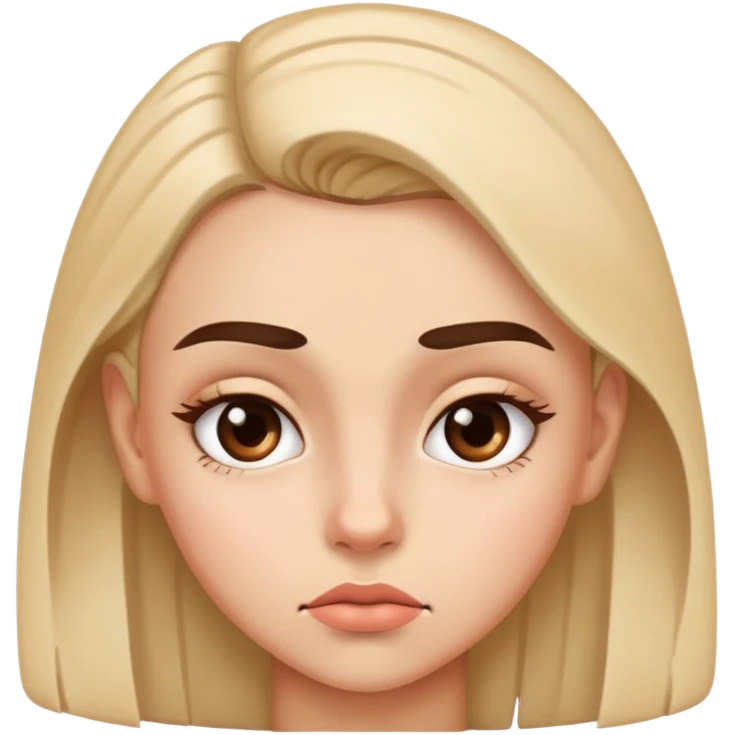 girl raising her eyebrow  emoji