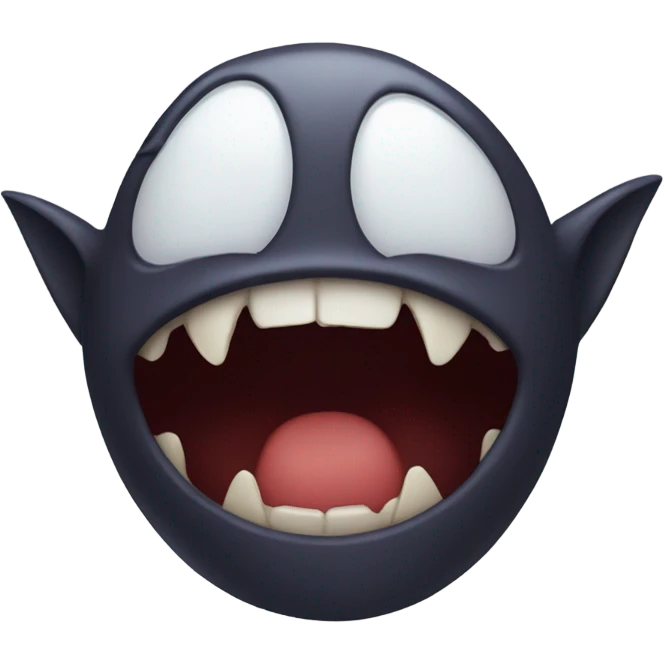 Vampire teeth biting  emoji
