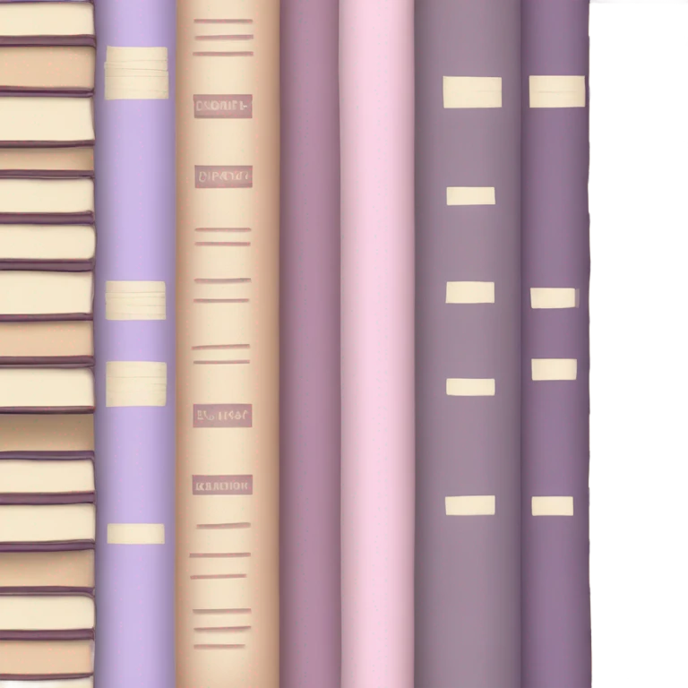 aesthetic book stack beige and light pink aesthetic book stack light purple emoji
