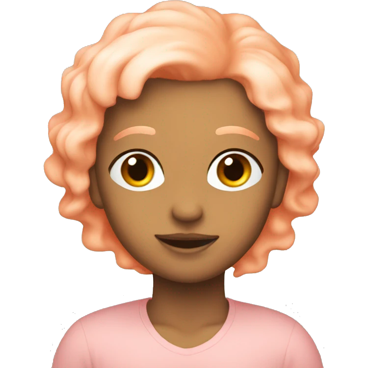 pastel pink tangerine emoji