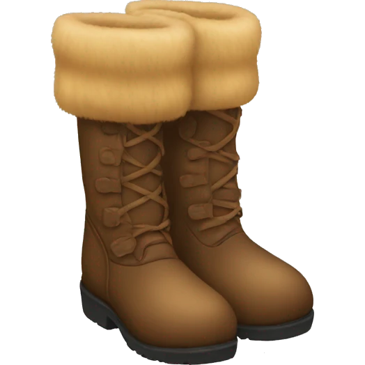Fur boots emoji