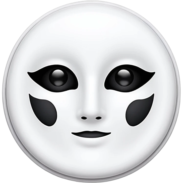 a beauty product box of skincare white rounded eyehole mask pack emoji