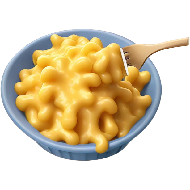 extra cheesy mac n cheese with a lot of cheese emoji