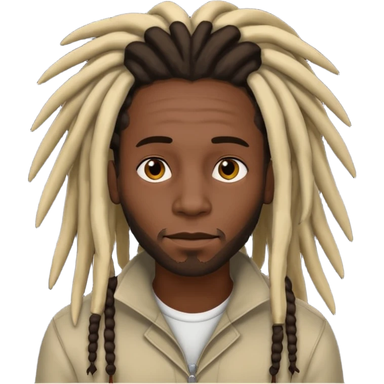 Dread head black man  emoji