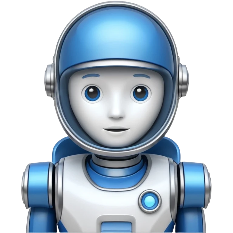 blue and white astrobot copilot emoji