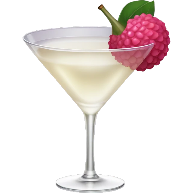 Fancy lychee martini emoji