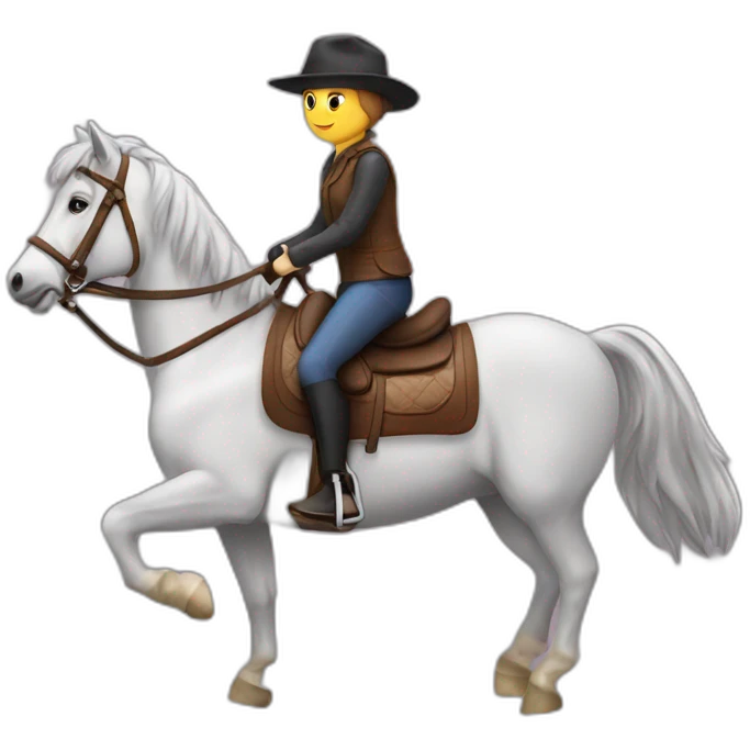 Horse riding emoji