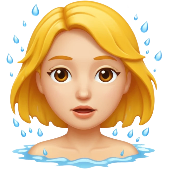 Woman squirting from pussy naked emoji