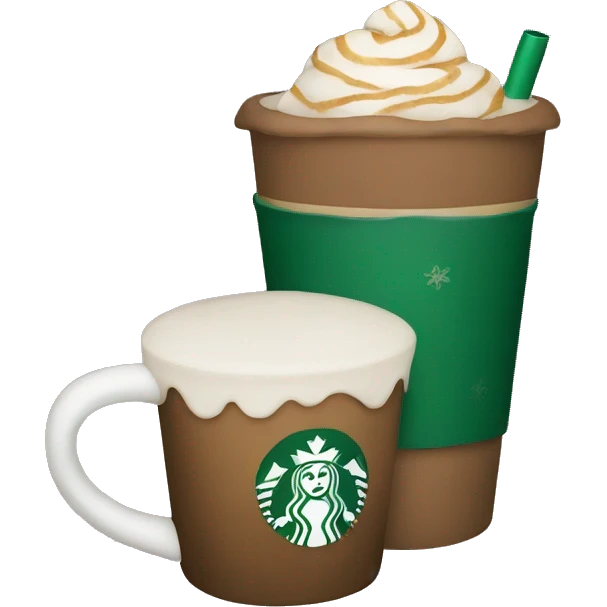 Christmas starbucks emoji  emoji