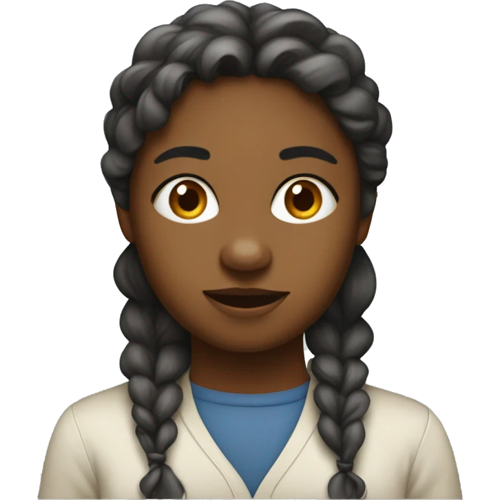 Fille métisse  emoji