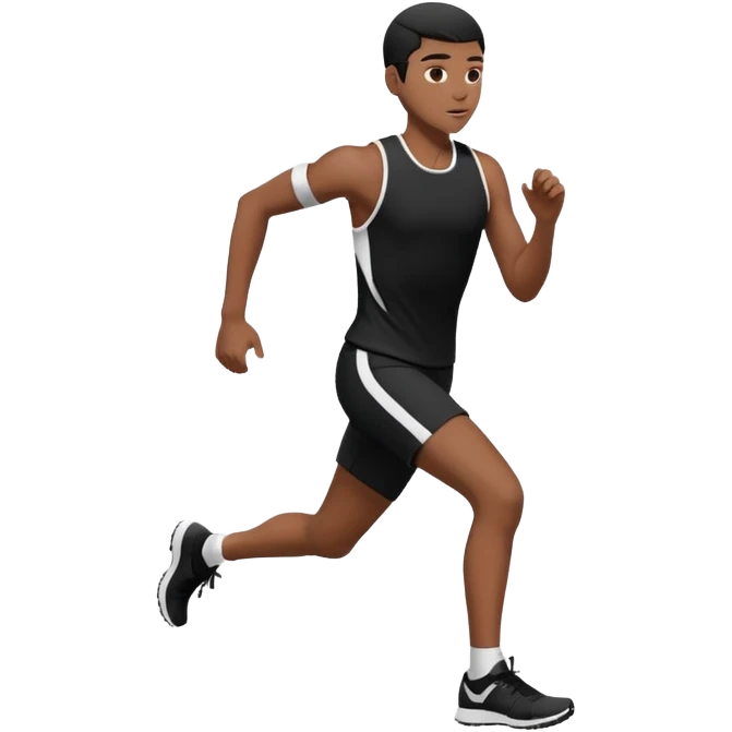 corriendo amperlmanchen estilo negro emoji