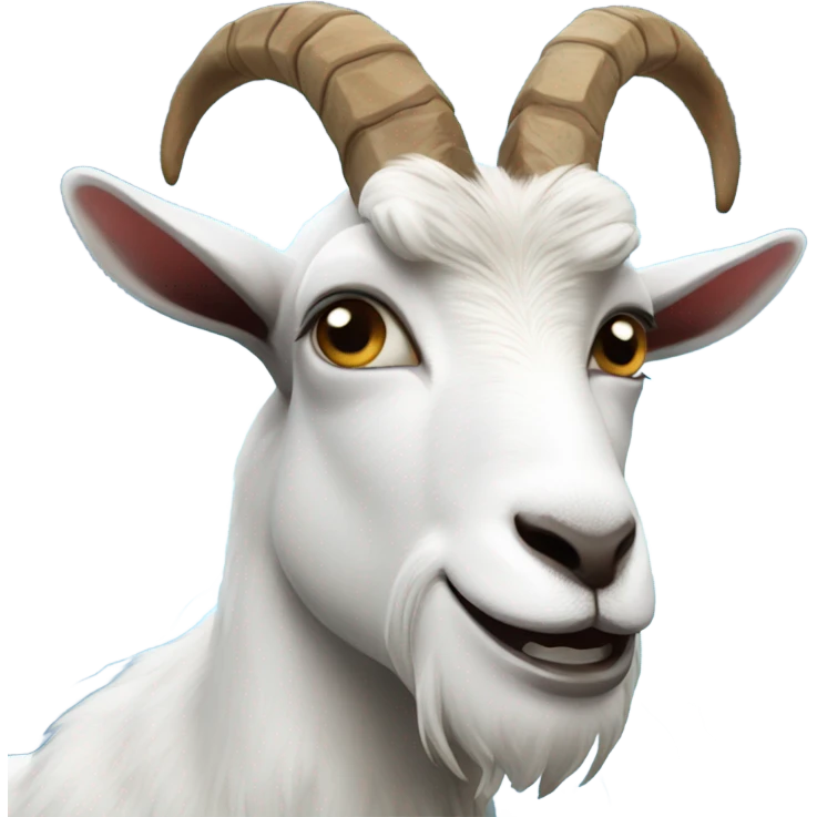 Goat with lighting emoji