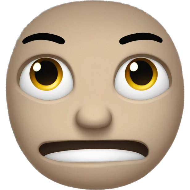 smile while frowning emoji