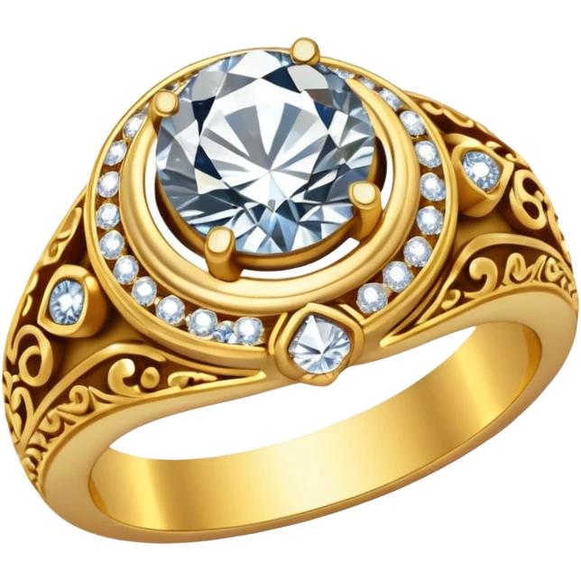 glitter ring diamond emoji