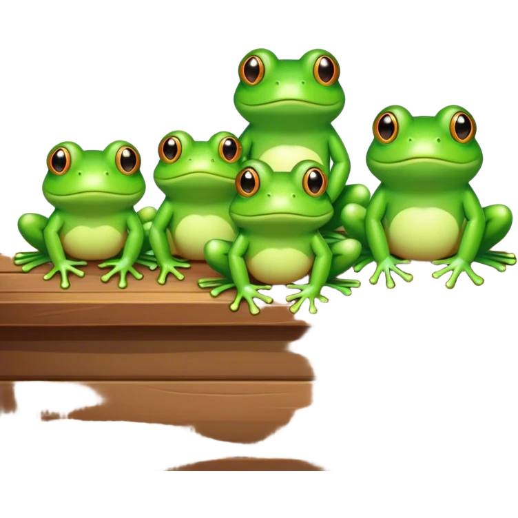 Frogs on a porch emoji