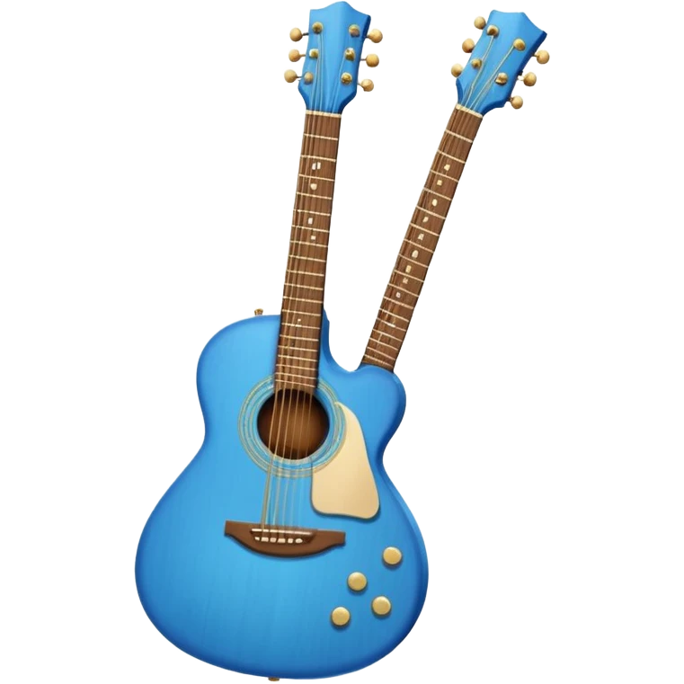 Blue guitar 🎸 emoji