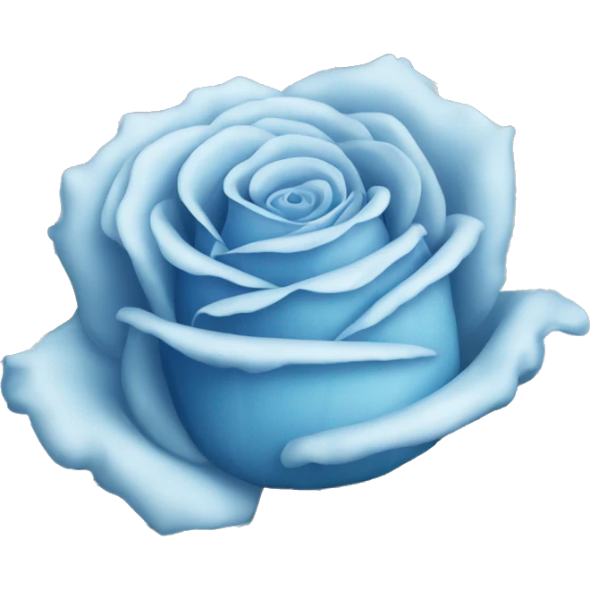 pretty blue rose emoji