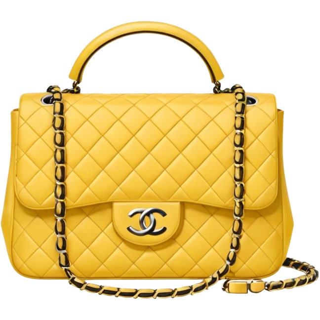 chanel butter yellow bag emoji