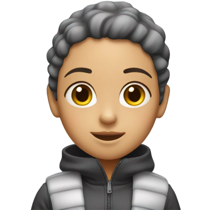 girl with foam rubbe emoji