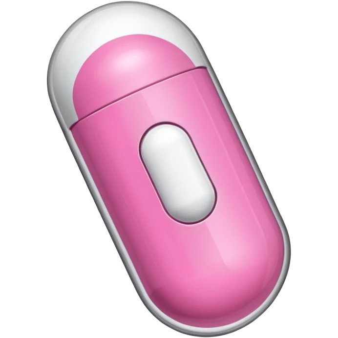 pink and white capsule emoji