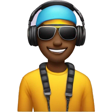 DJ at rave emoji