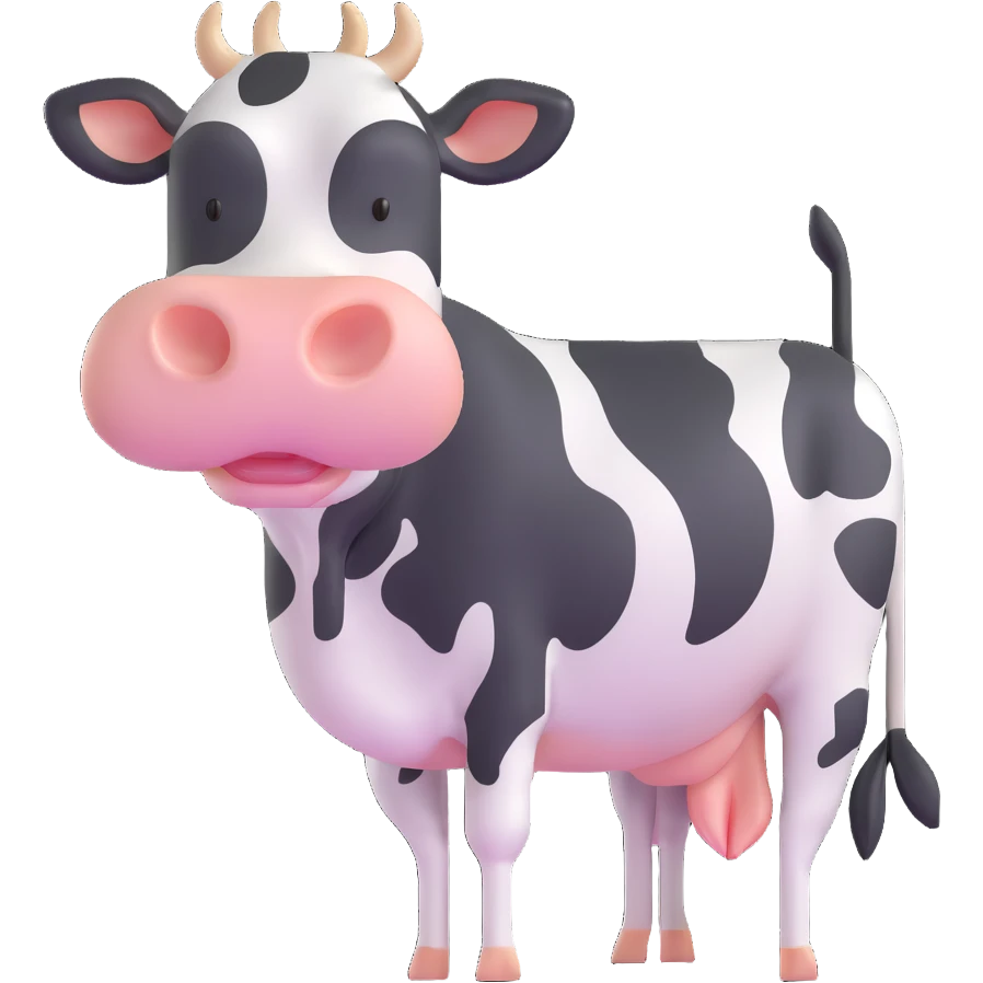 dairy cow emoji