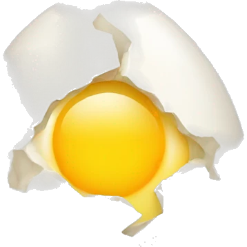 egg with crack emoji