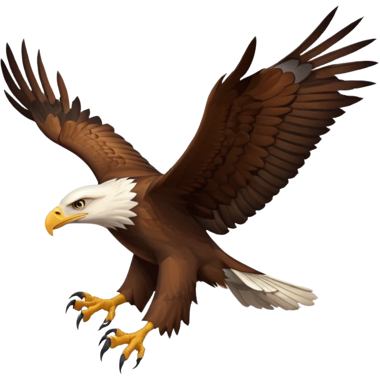 text message with photo of an eagle emoji