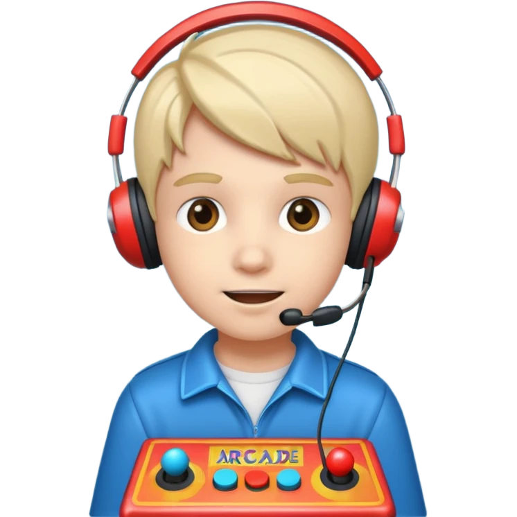 Retro Arcade Kid emoji