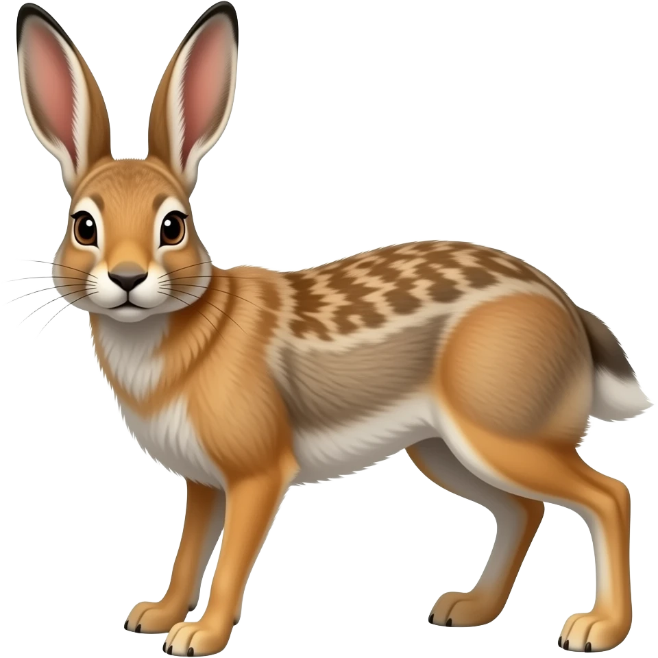 Stern male jackalope emoji