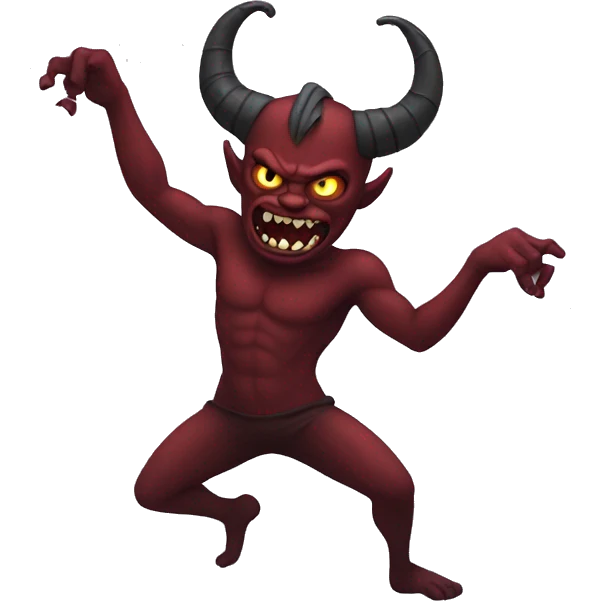demon doing a dance emoji