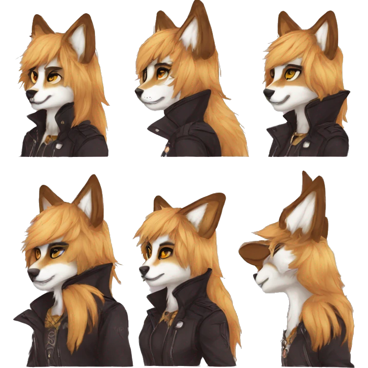 Edgy modern anthro furry by Falvie, LiLaiRa, AngieWolf emoji