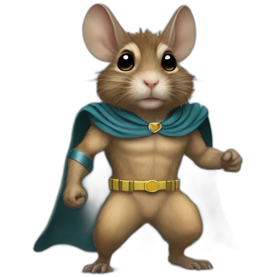 superhero degu emoji