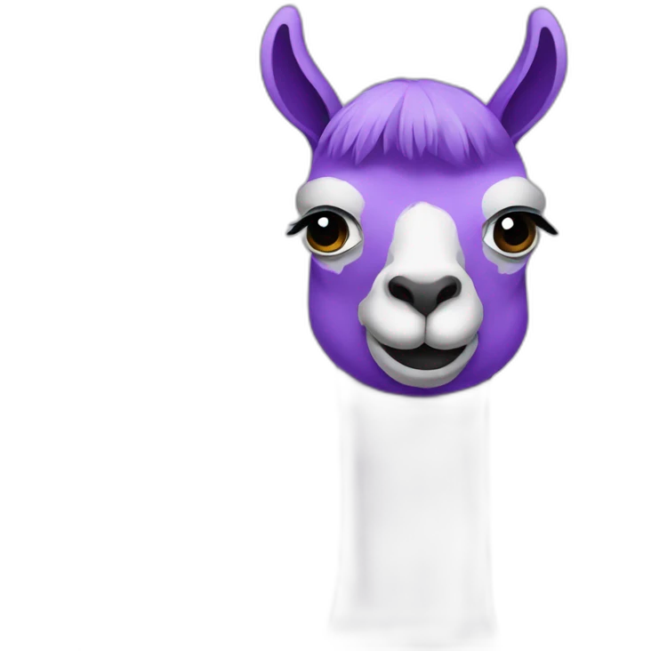 purple lama emoji