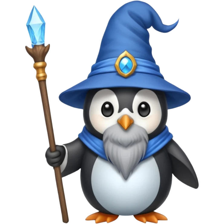 Penguin Wizard emoji