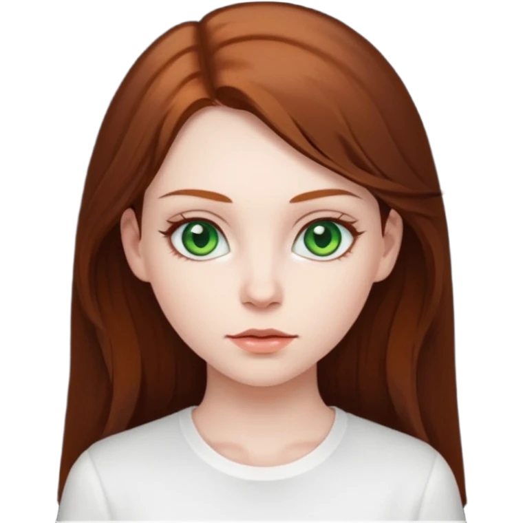 Girl green eyes won’t her clothes  emoji