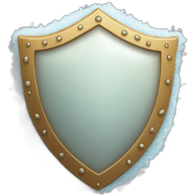 shield made of sea salt emoji