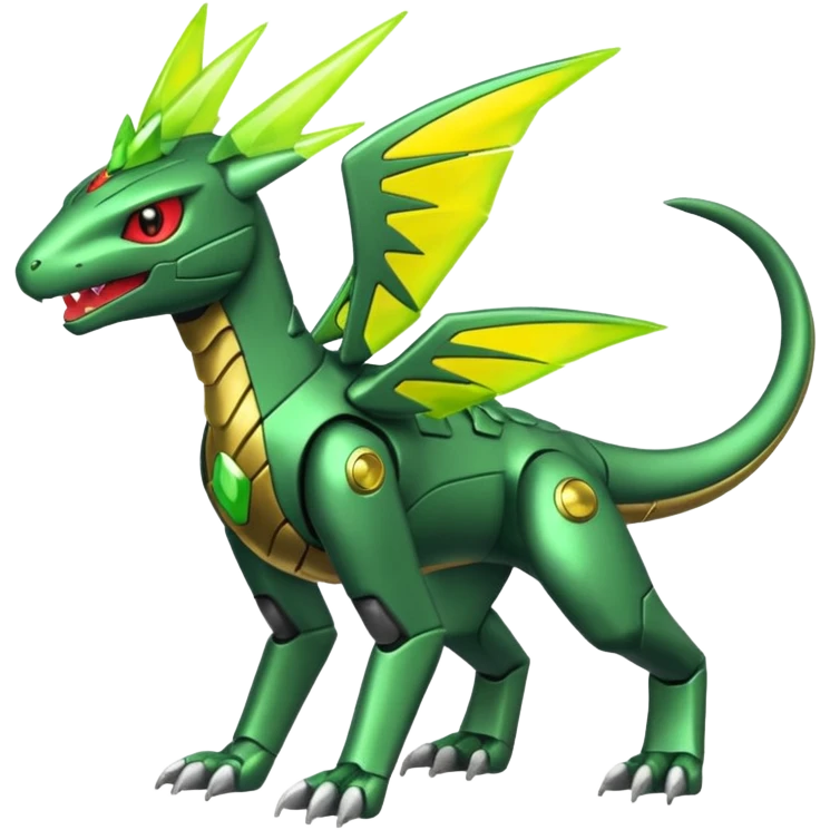 Vikavolt-Peppercat-Sceptile-Genesect-Miraidon-fusion, full body emoji