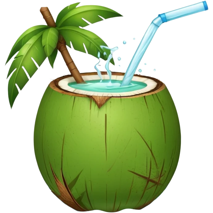 Green Coconut water emoji